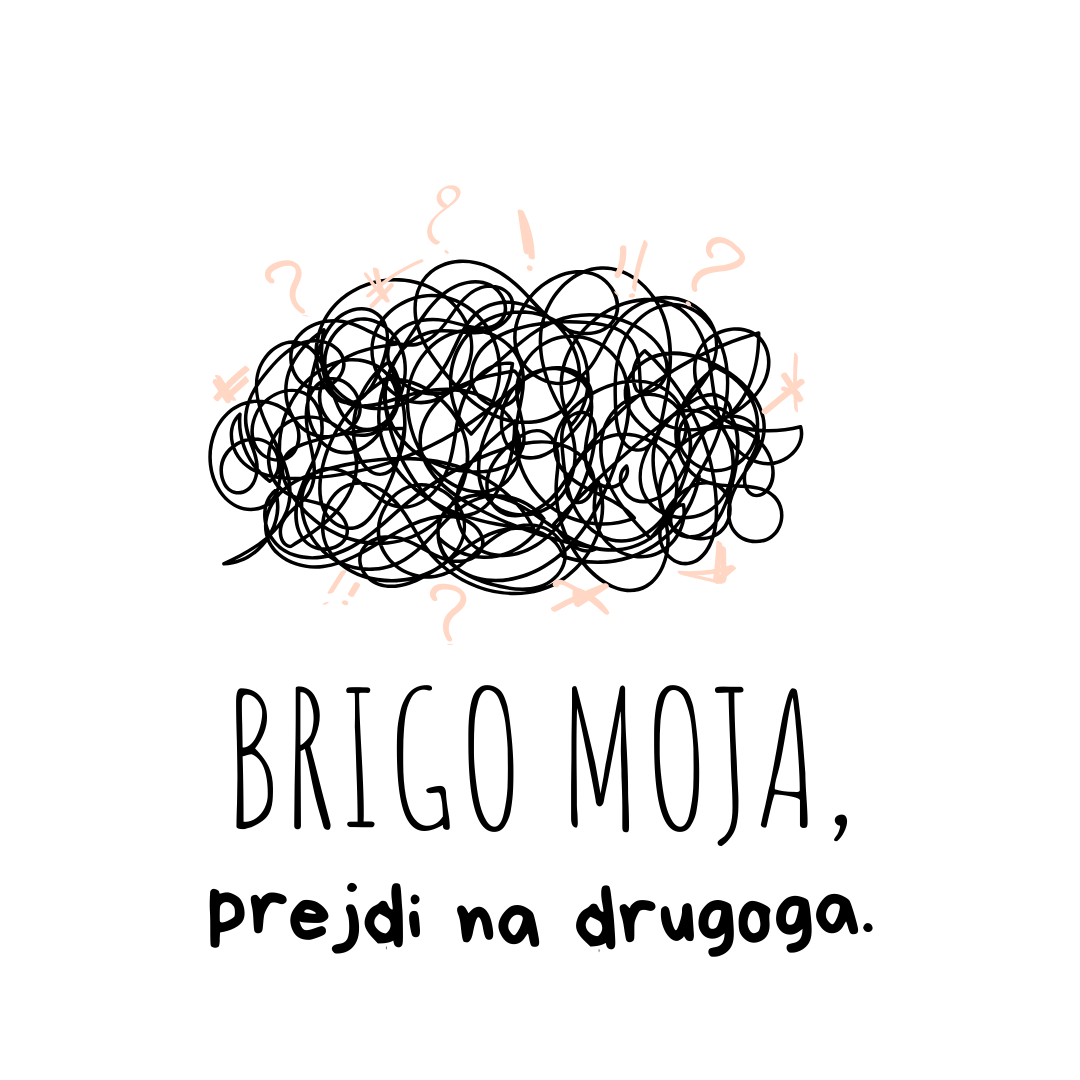 METALNI LONČIĆ "BRIGO MOJA PREJDI NA DRUGOGA"